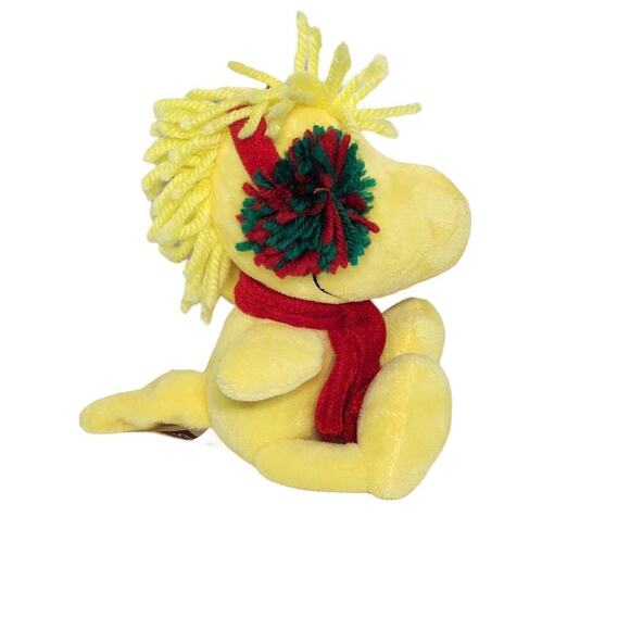 Peanuts Woodstock Charlie Brown Snoopys Friend 10 inch Plush Scarf Ear Muffs - Picture 1 of 6